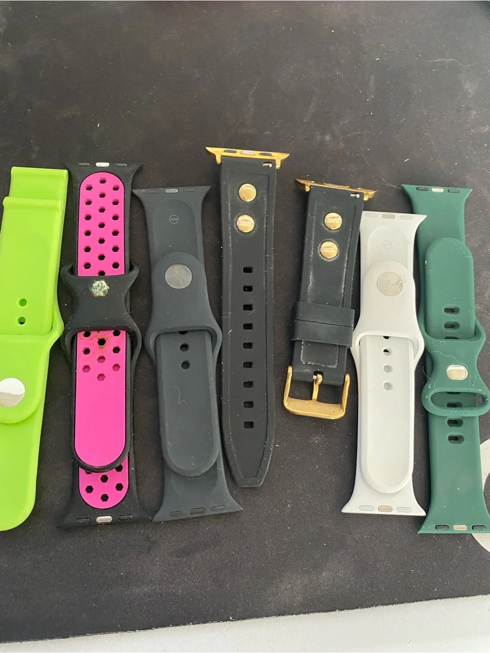 Silicone and Leather Replacement Watch Bands - Assorted Colors